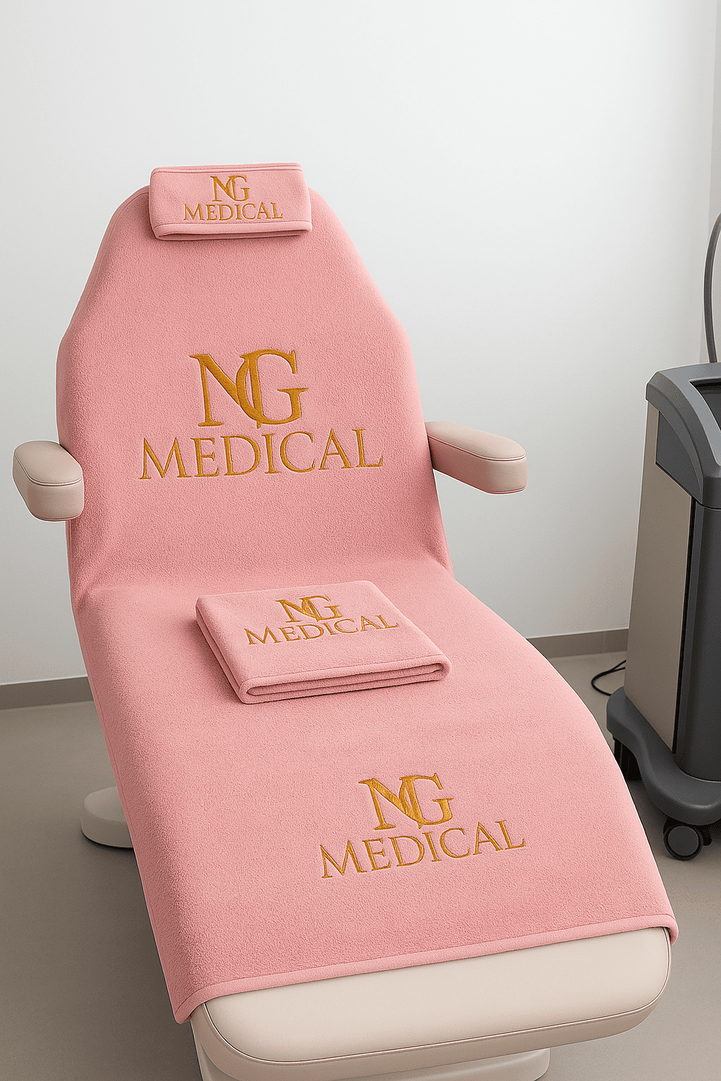 NG Medical handdoek en hoofdband – zachte antibacteriële salonset met hoge absorptie en lange levensduur – ideaal voor schoonheidsbehandelingen en spa’s